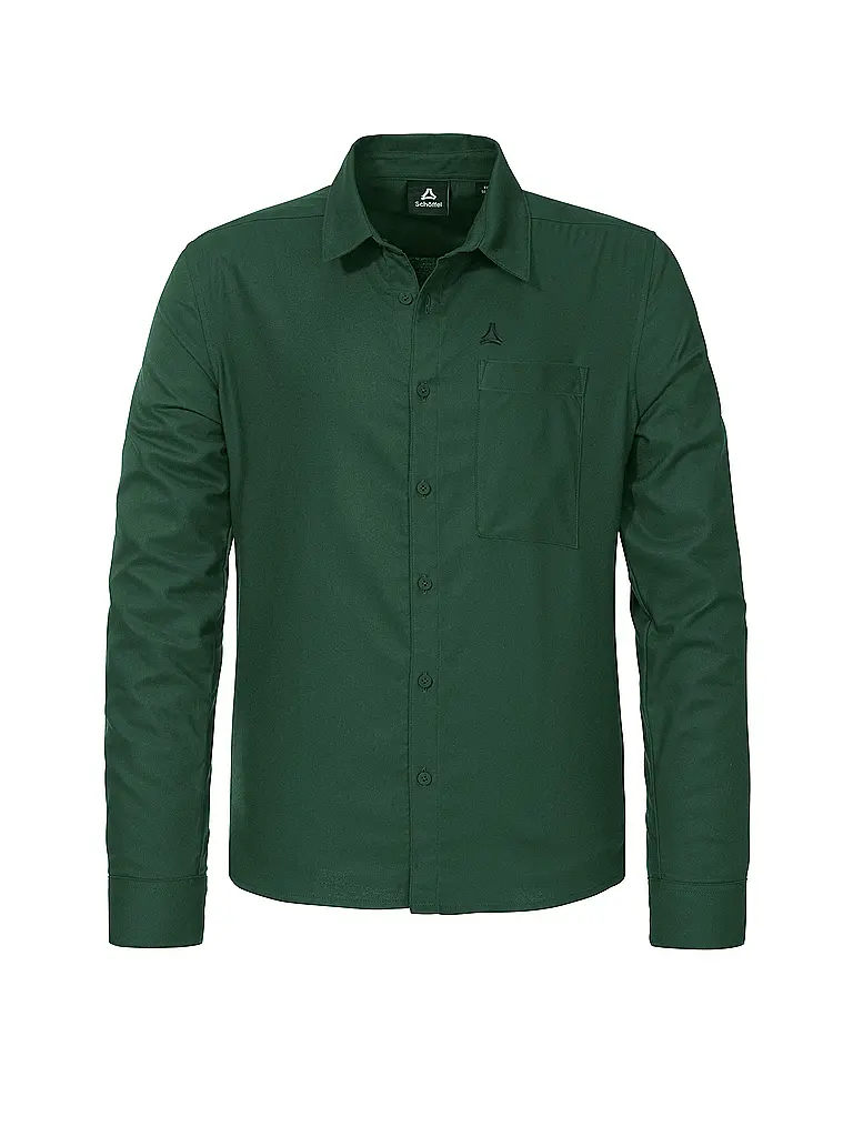 SCHÖFFEL | Camisa de hombre Style Kleion | Verde oscuro