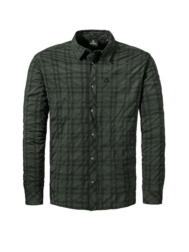 SCHÖFFEL | Camisa de hombre Yekuro | Verde oscuro
