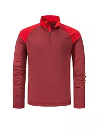 SCHÖFFEL | Camiseta funcional con cremallera para hombre Lenggries M | Rojo