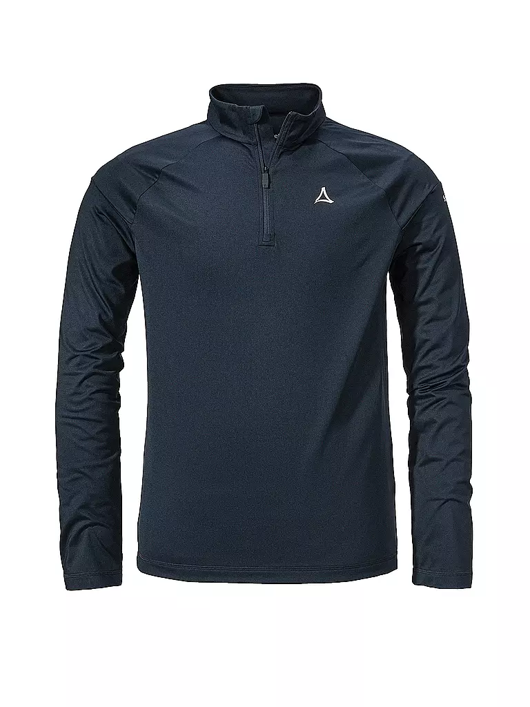 SCHÖFFEL | Camiseta funcional con cremallera para hombre Lenggries M | Azul oscuro