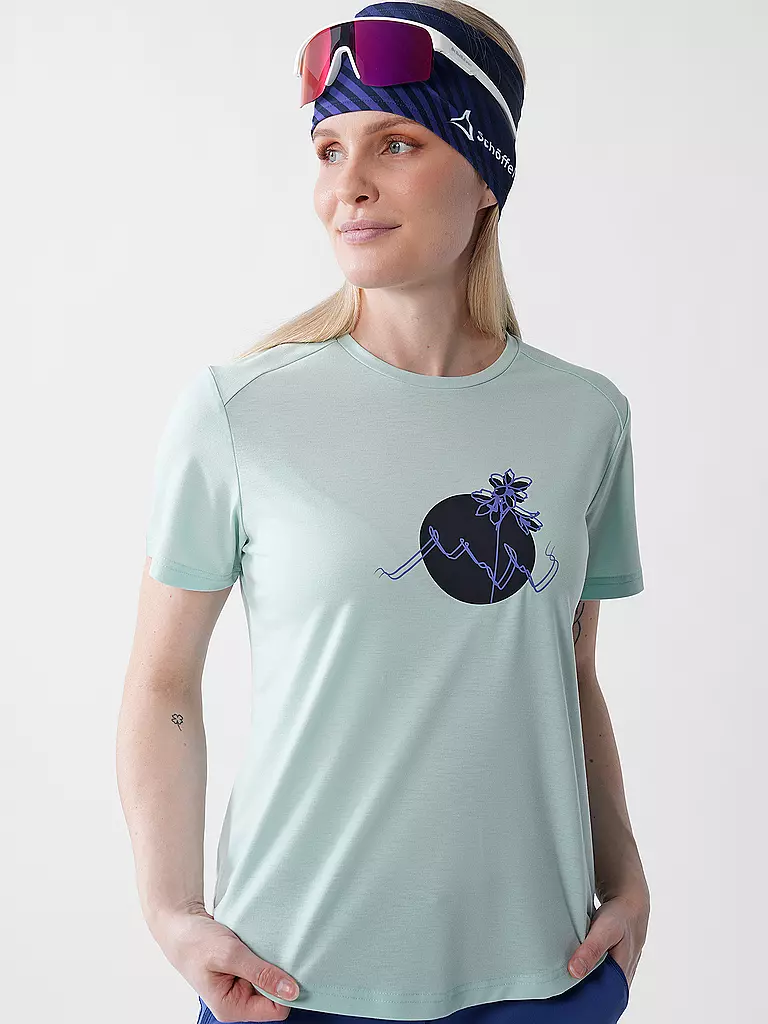 SCHÖFFEL | Camiseta funcional de mujer Haberspitz L | Verde claro