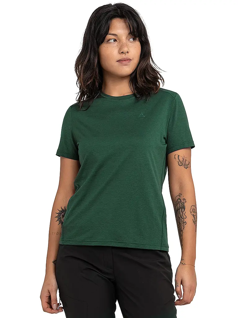 SCHÖFFEL | Camiseta funcional de mujer Tauron L | Verde oscuro