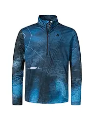 SCHÖFFEL | Camiseta interior con cremallera para hombre Schöffel x Tom Hegen | Azul oscuro