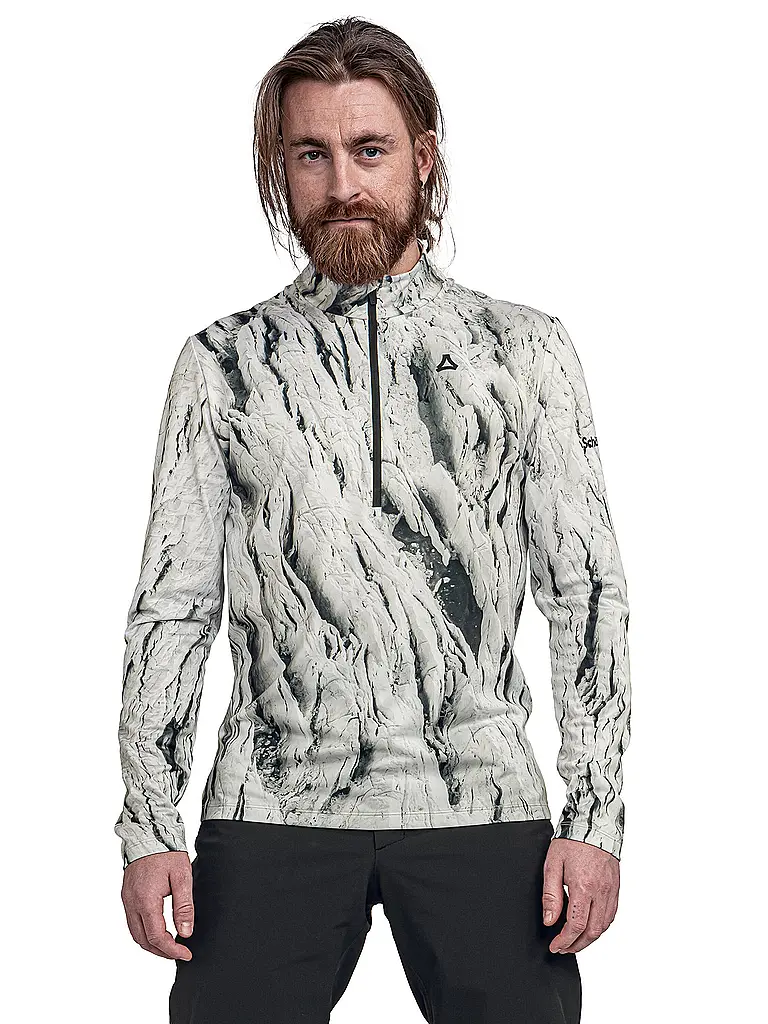 SCHÖFFEL | Camiseta interior con cremallera para hombre Schöffel x Tom Hegen | Blanco