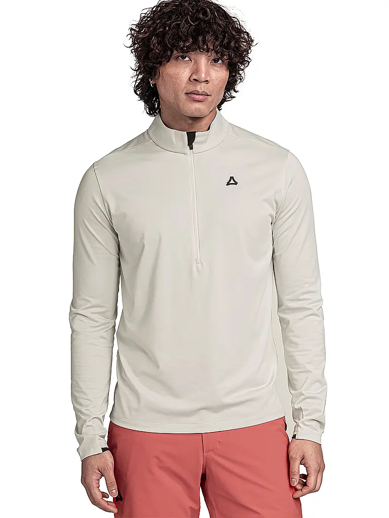 SCHÖFFEL | Camiseta interior con cremallera para hombre Style Pine | Crema