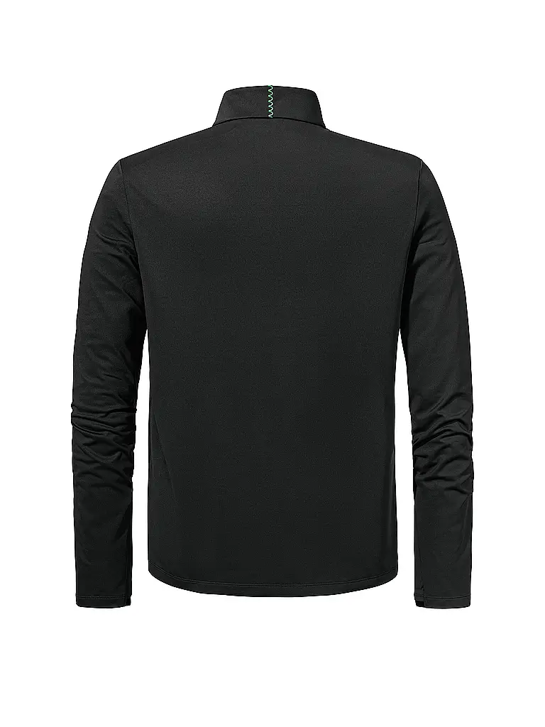 SCHÖFFEL | Camiseta interior con cremallera para hombre Style Pine | Negro
