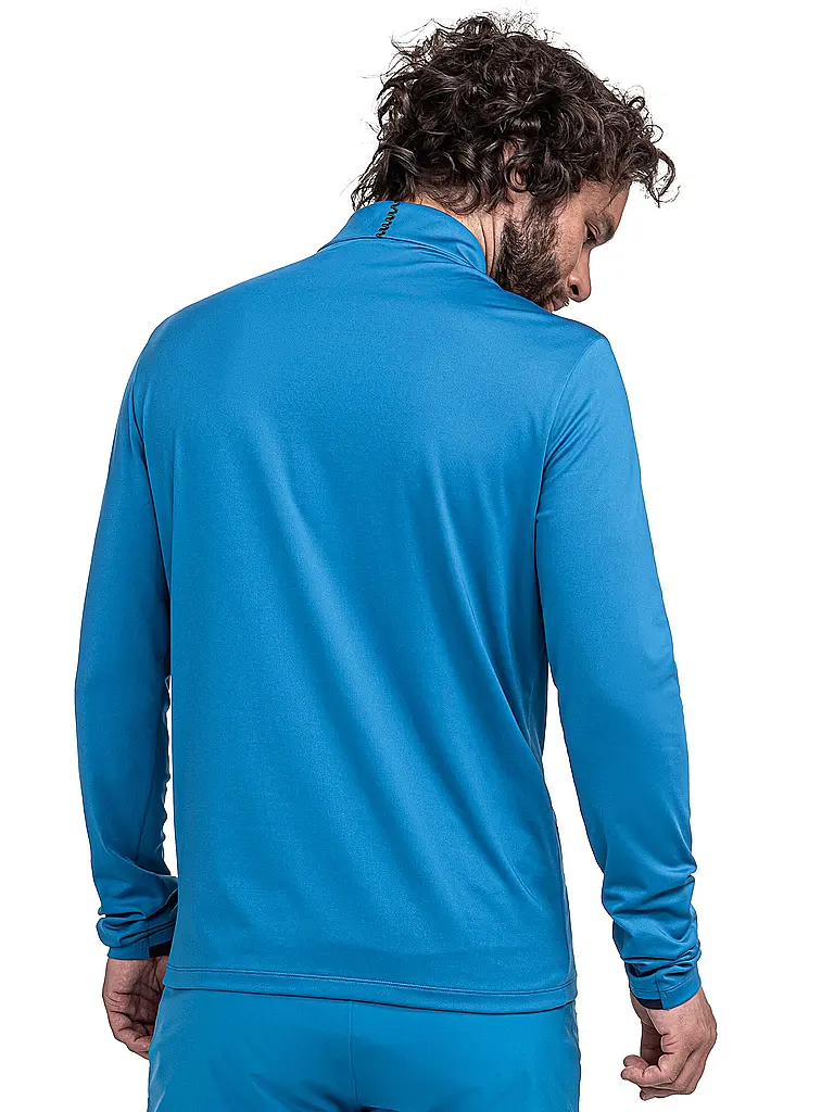 SCHÖFFEL | Camiseta interior con cremallera para hombre Style Pine | Azul