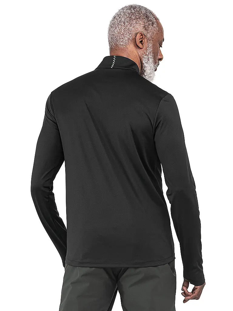 SCHÖFFEL | Camiseta interior con cremallera para hombre Style Pine | Negro