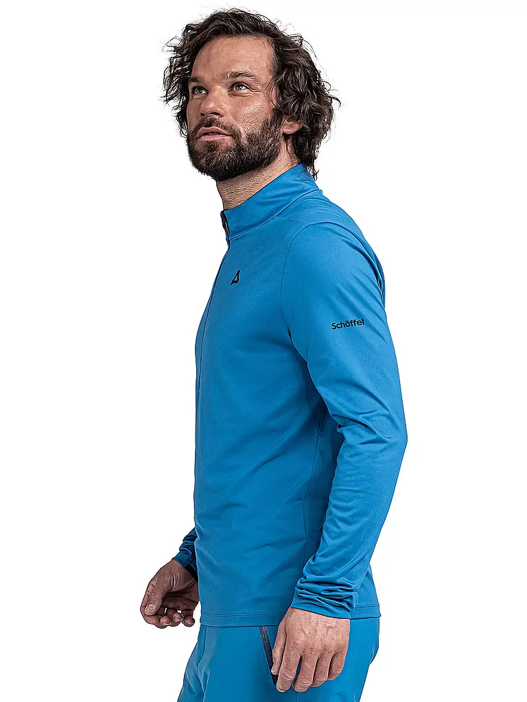 SCHÖFFEL | Camiseta interior con cremallera para hombre Style Pine | Azul