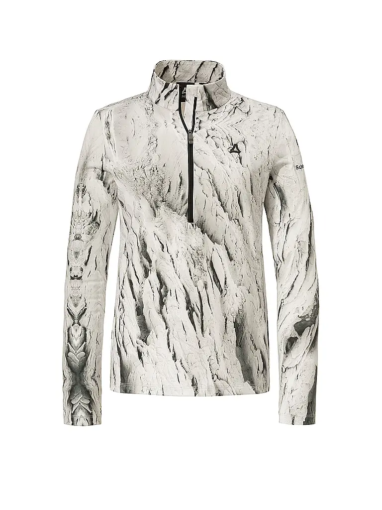 SCHÖFFEL | Camiseta interior con cremallera para mujer Schöffel x Tom Hegen | Blanco