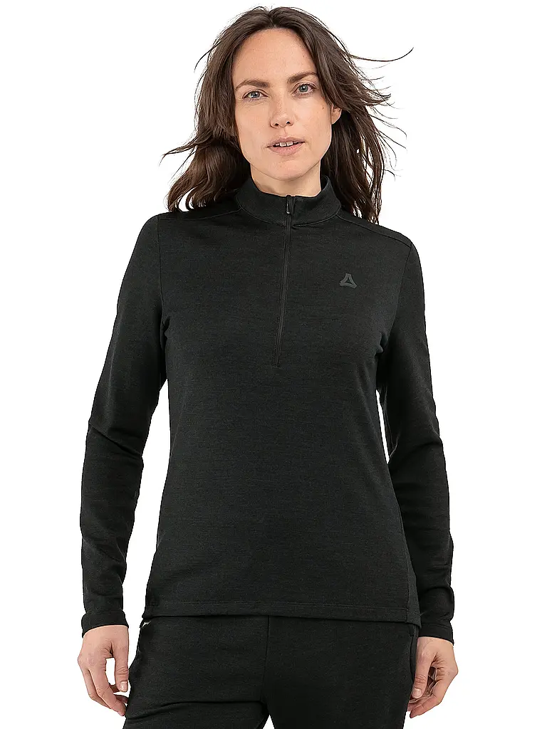 SCHÖFFEL | Camiseta interior con cremallera para mujer Style Canyfer | Negro