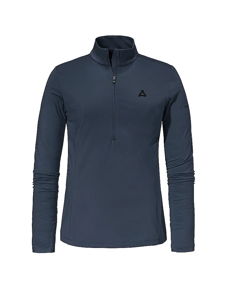 SCHÖFFEL | Camiseta interior con cremallera para mujer Style Pine | Azul oscuro