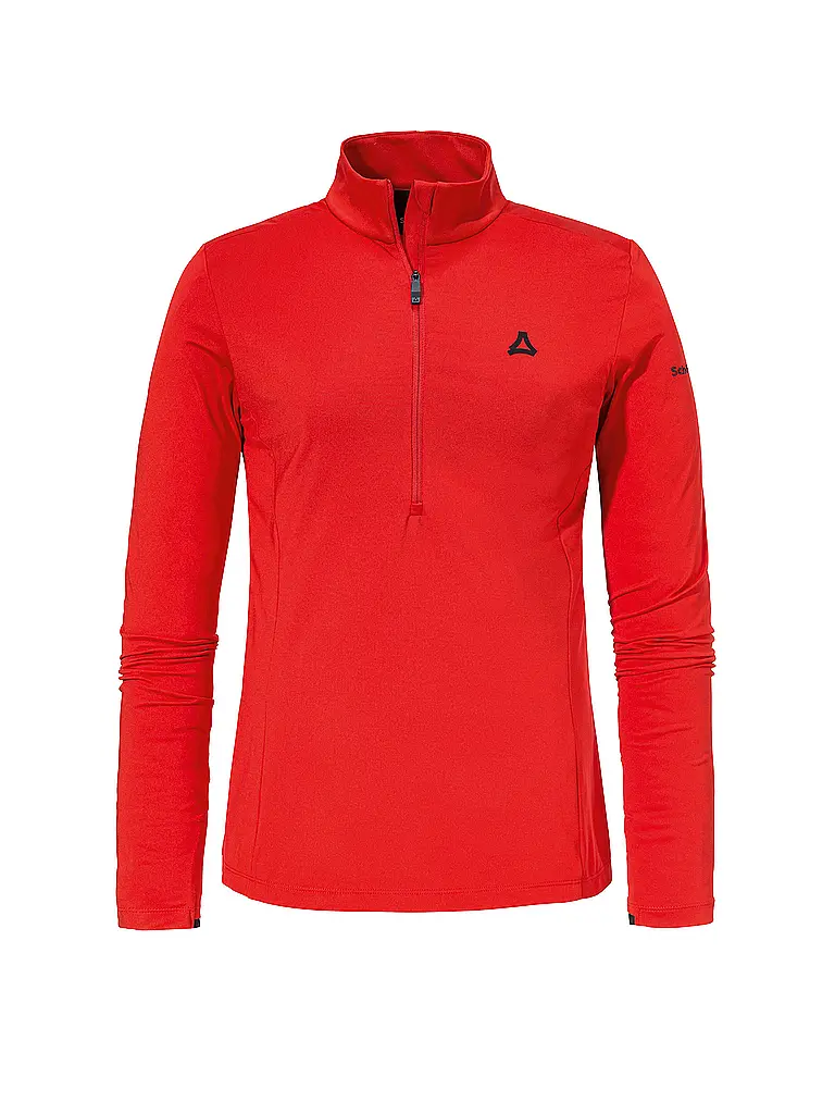 SCHÖFFEL | Camiseta interior con cremallera para mujer Style Pine | Rojo