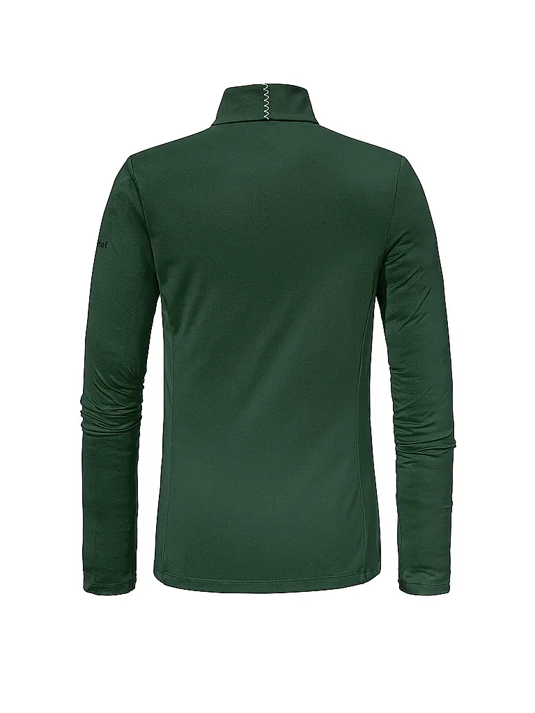 SCHÖFFEL | Camiseta interior con cremallera para mujer Style Pine | Verde oscuro