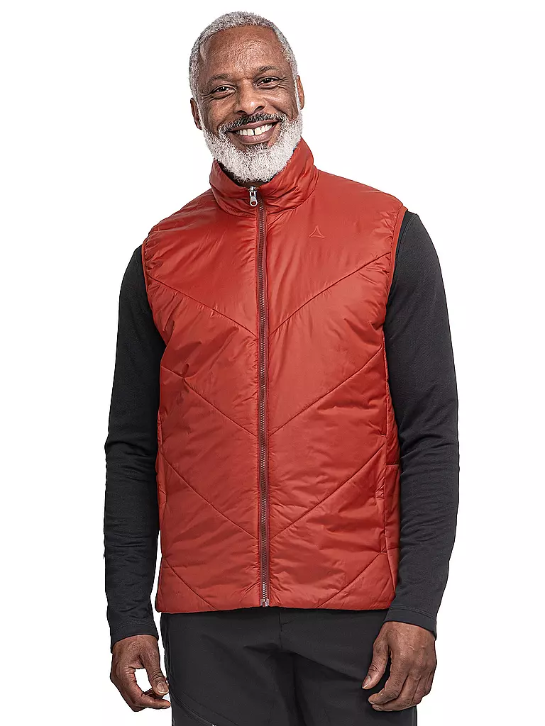SCHÖFFEL | Chaleco aislante para hombre Yew ZipIn | Rojo