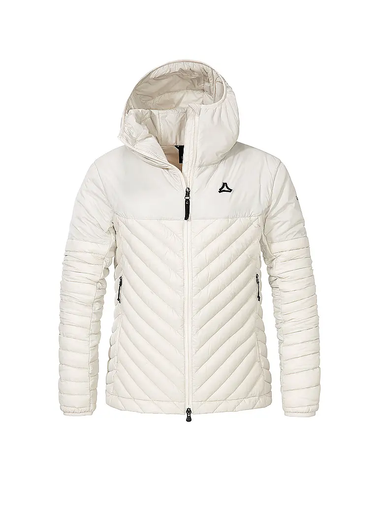 SCHÖFFEL | Chaqueta aislante con capucha de plumón Cascata para mujer | Blanco