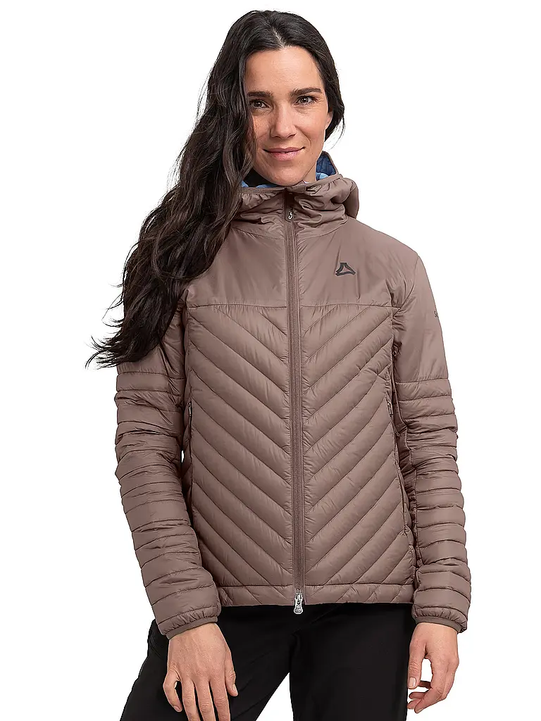 SCHÖFFEL | Chaqueta aislante con capucha de plumón Cascata para mujer | Camel
