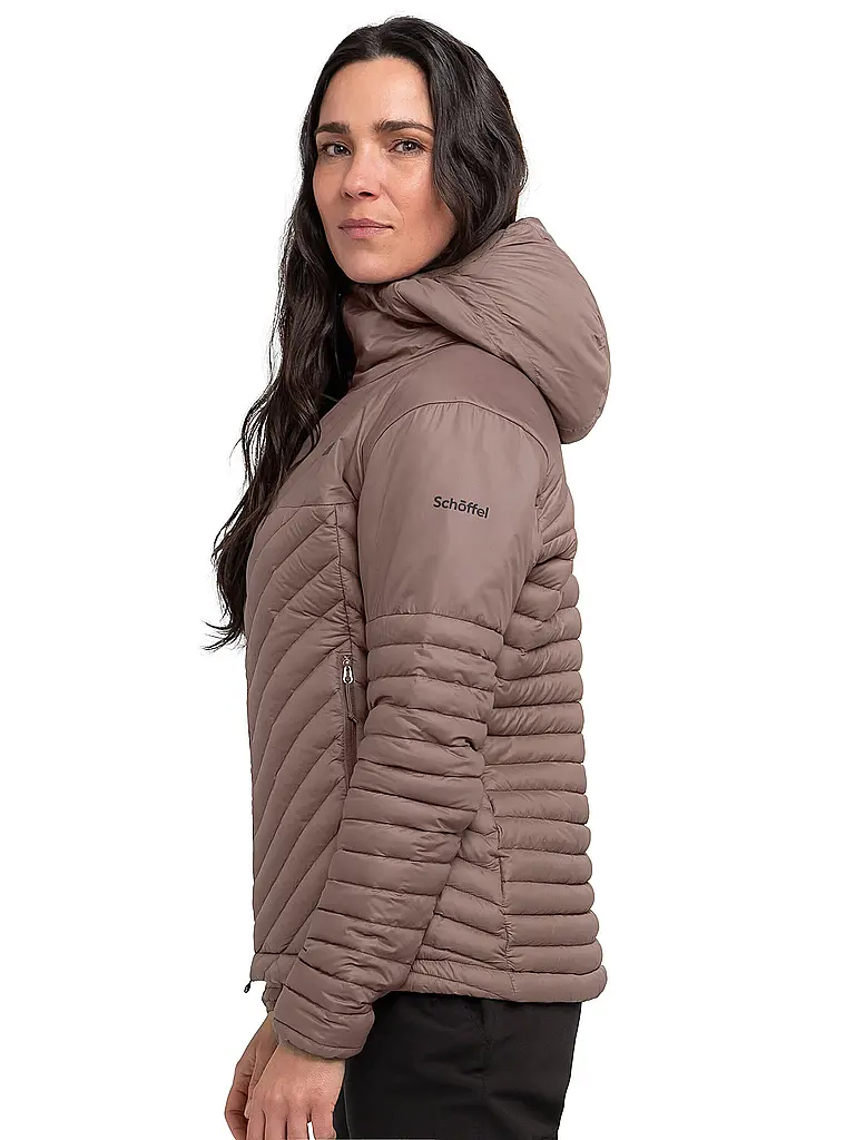 SCHÖFFEL | Chaqueta aislante con capucha de plumón Cascata para mujer | Camel