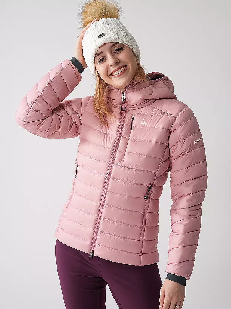 SCHÖFFEL | Chaqueta aislante con capucha de plumón Silvretta para mujer | Rosa