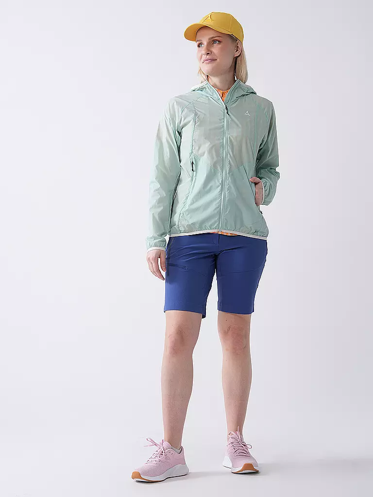 SCHÖFFEL | Chaqueta cortavientos con capucha Wutach para mujer | Menta