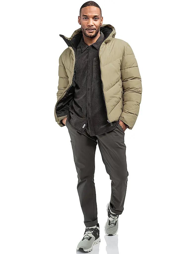 SCHÖFFEL | Chaqueta de invierno para hombre Style Lodos con capucha y aislamiento | Camel