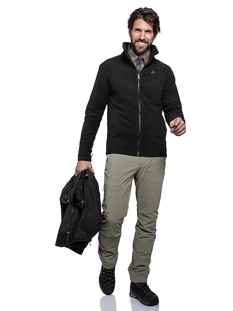 SCHÖFFEL | Chaqueta de senderismo para hombre Okere eL 3in1 con capucha | Negro