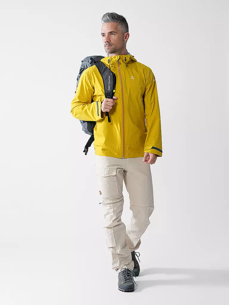 SCHÖFFEL | Chaqueta de senderismo para hombre Vistdal 2,5L con capucha M | Oro