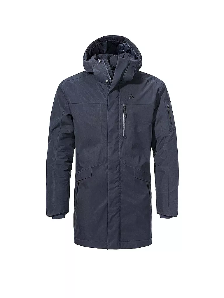 SCHÖFFEL | Chaqueta de senderismo para mujer Style Migandi VENTURI® 2.5L con capucha | Azul oscuro