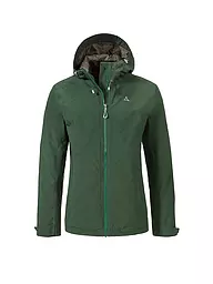 SCHÖFFEL | Chaqueta de senderismo para mujer Yew 2L ZipIn Hoodie | Verde oscuro