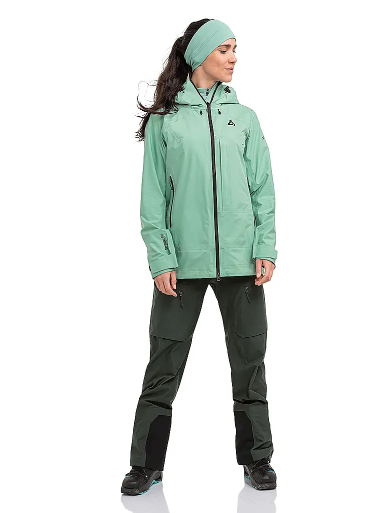 SCHÖFFEL | Chaqueta de touring para mujer Milagle 3L con capucha | Menta