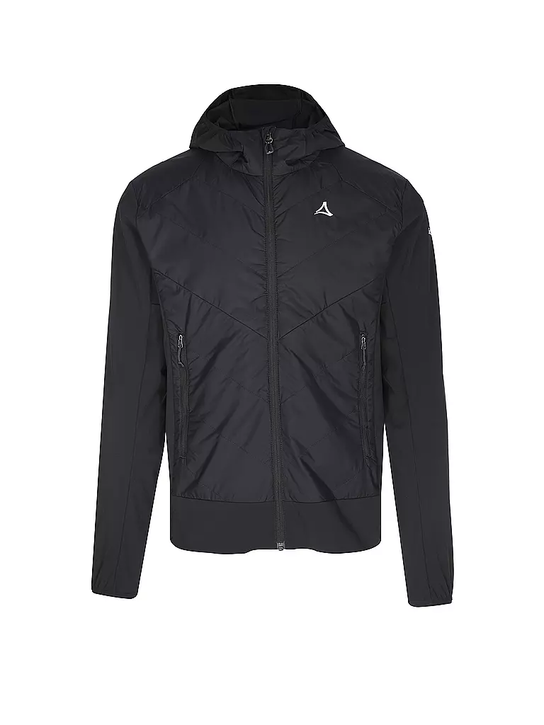 SCHÖFFEL | Chaqueta híbrida para hombre Blaueis con capucha | Negro