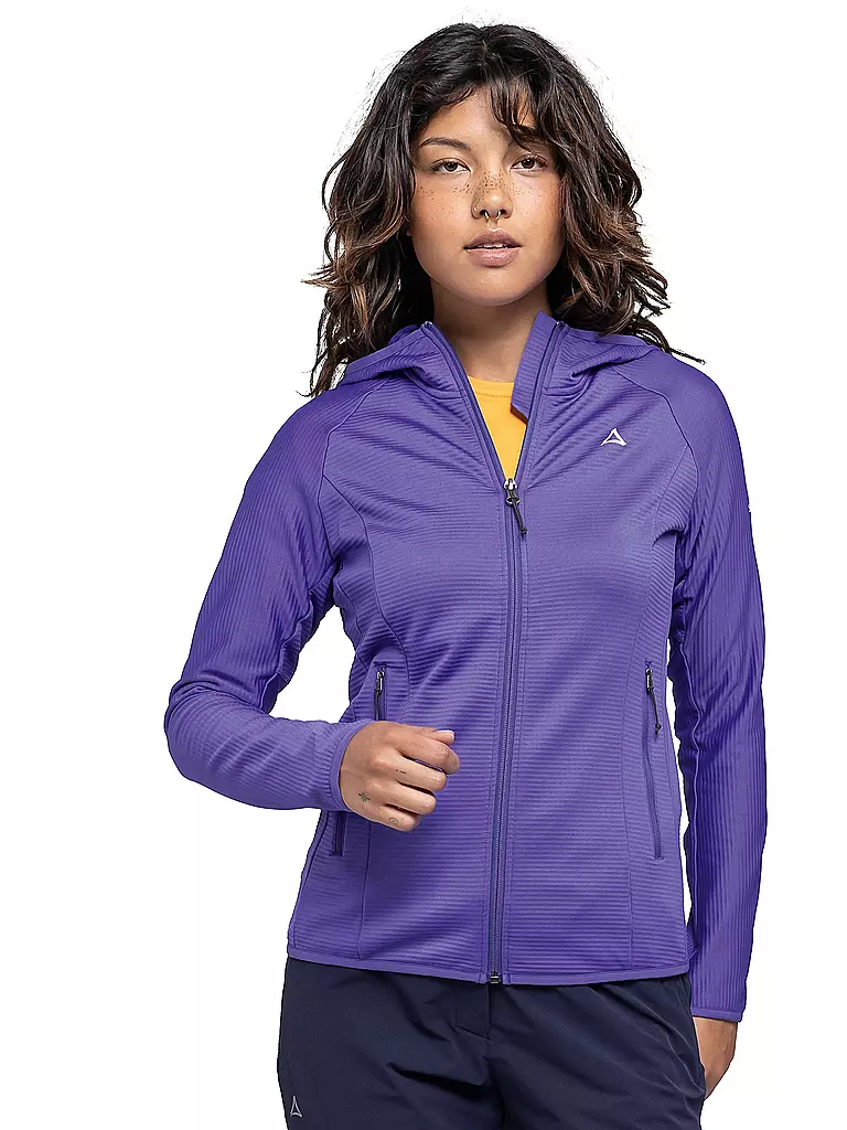 SCHÖFFEL | Chaqueta polar con capucha Cascata para mujer | Lila