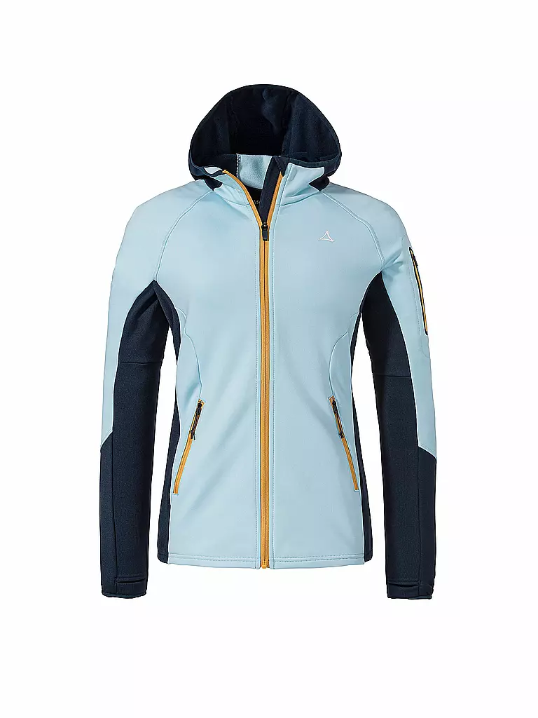 SCHÖFFEL | Chaqueta polar de mujer Lodron L con capucha | Azul claro