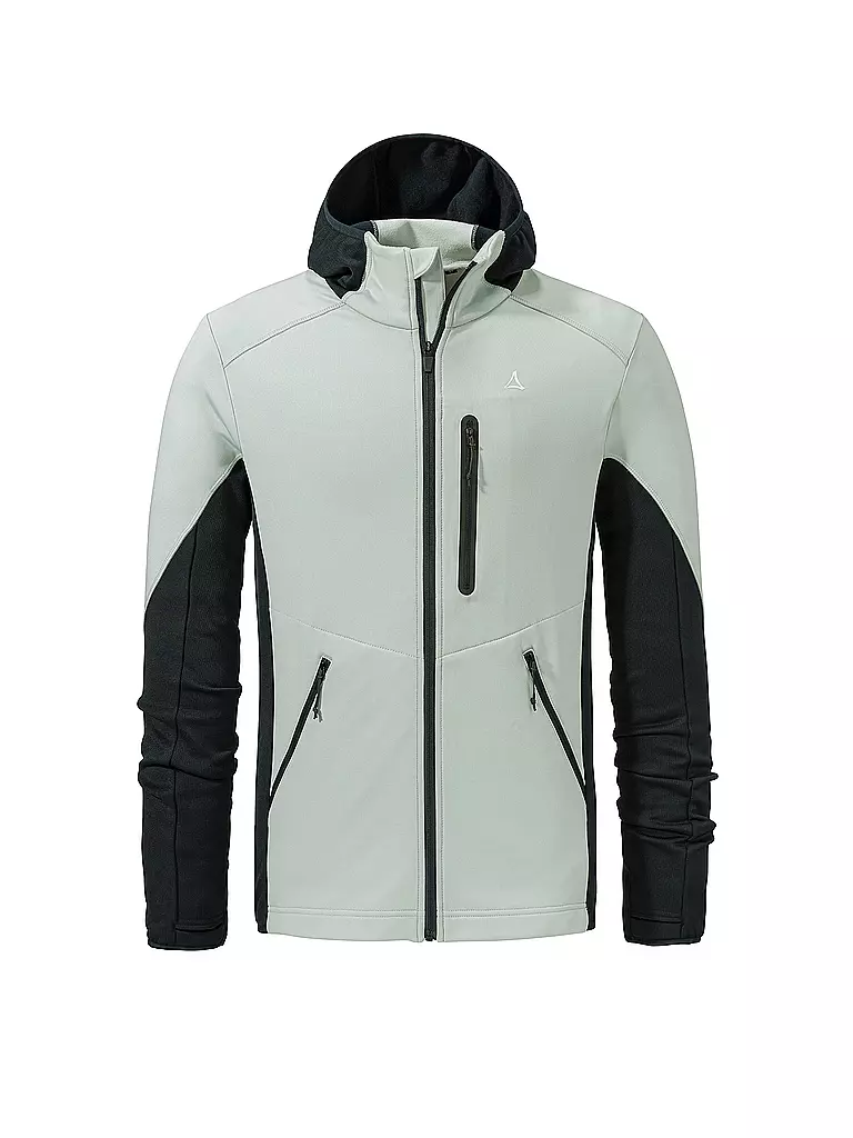 SCHÖFFEL | Chaqueta polar para hombre Lodron M con capucha | Gris claro