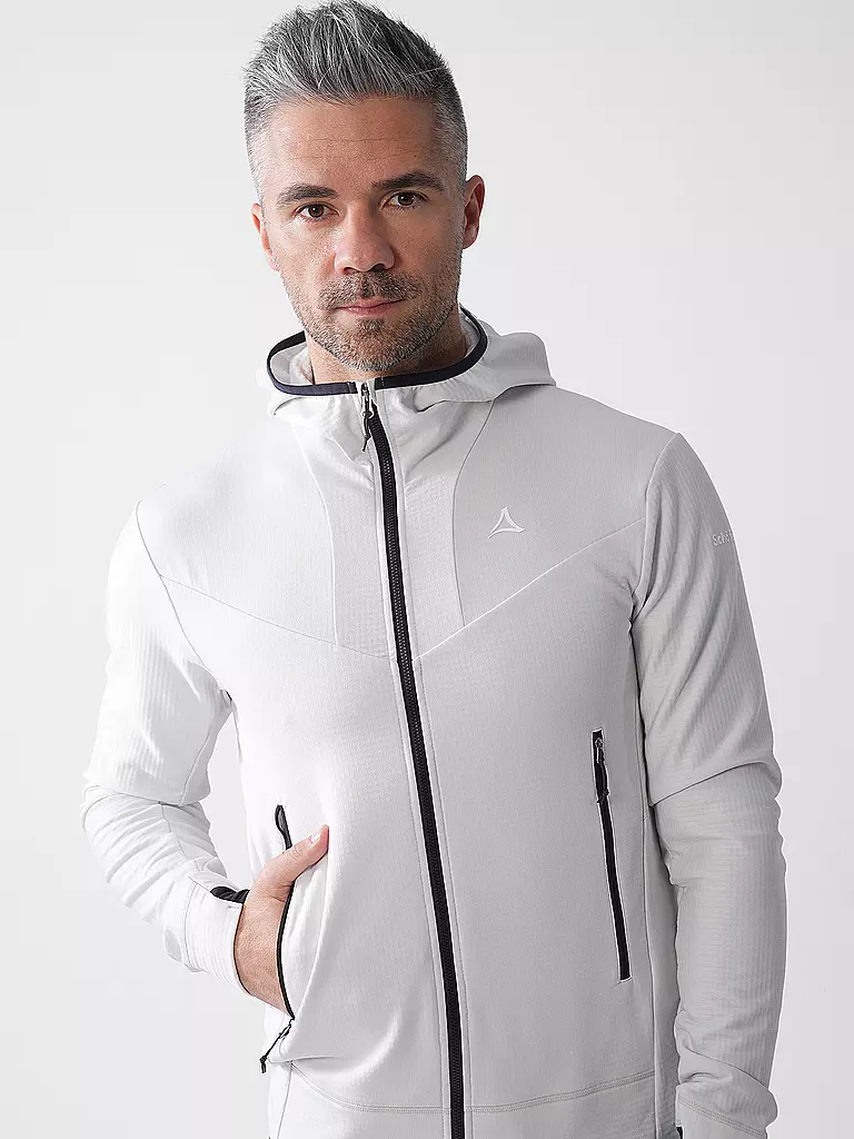 SCHÖFFEL | Chaqueta polar para hombre Style Blaueis con capucha | Blanco