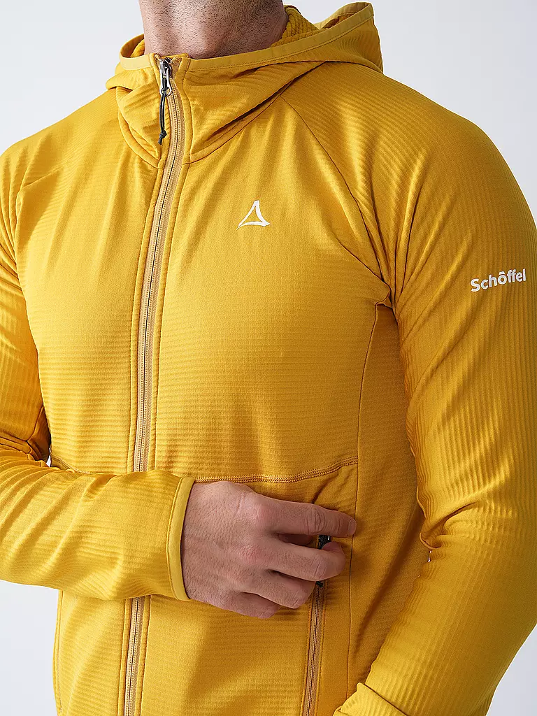 SCHÖFFEL | Chaqueta polar para hombre Style Cascata con capucha | Oro