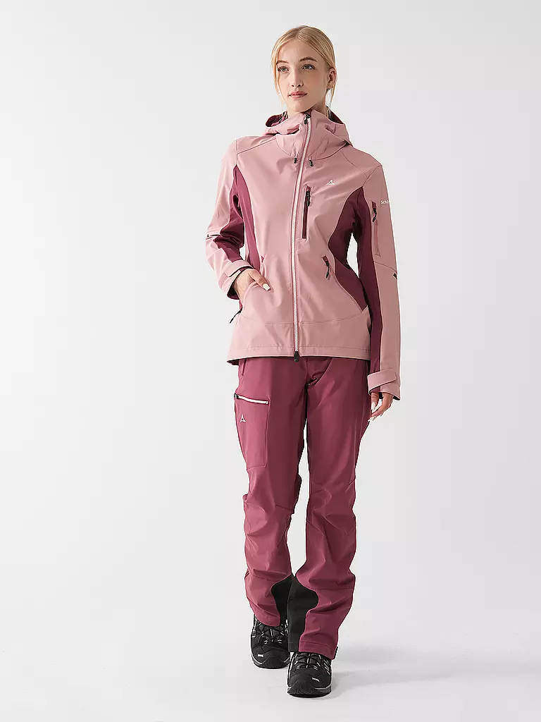 SCHÖFFEL | Chaqueta softshell de touring para mujer Matrei L | Rosa