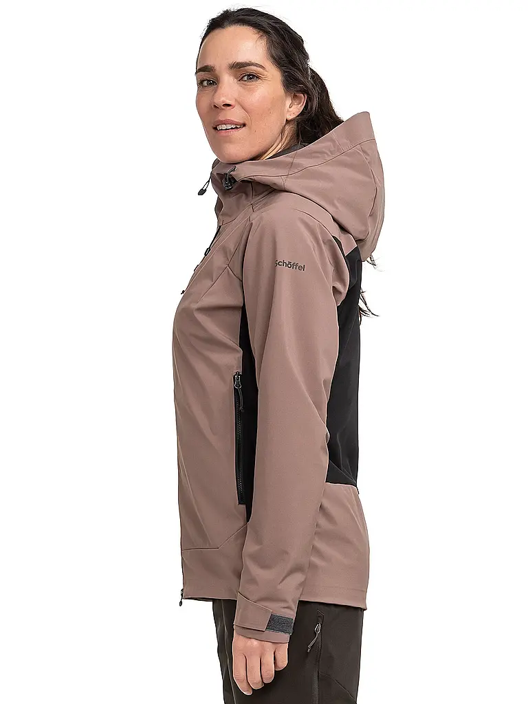 SCHÖFFEL | Chaqueta softshell de touring para mujer Milagle con capucha | 
