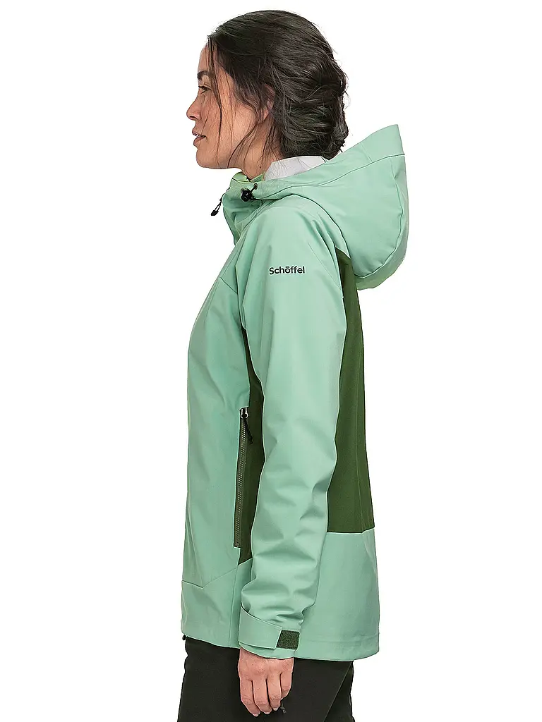 SCHÖFFEL | Chaqueta softshell de touring para mujer Milagle con capucha | 
