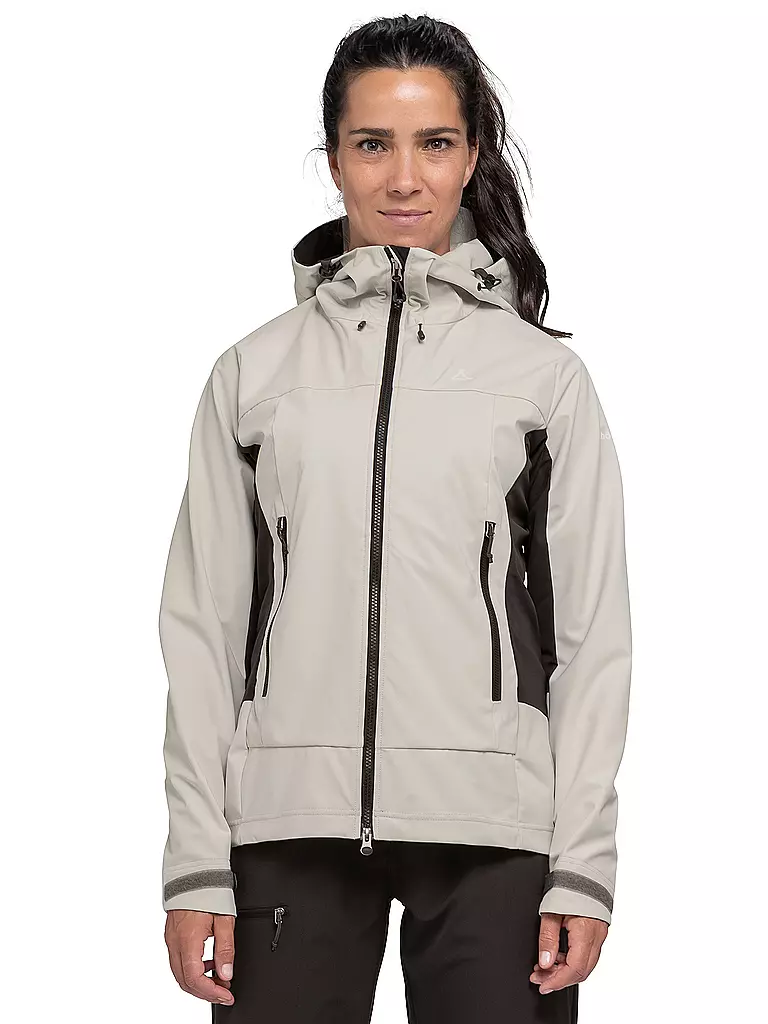 SCHÖFFEL | Chaqueta softshell para mujer Blaueis con capucha | Blanco