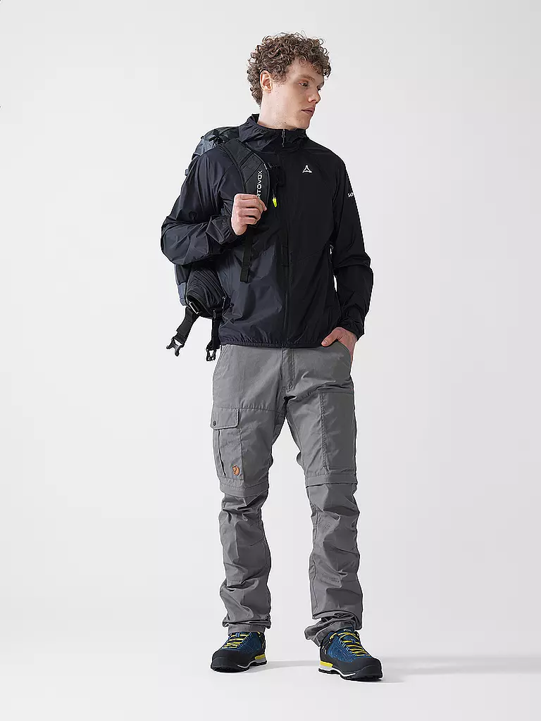 SCHÖFFEL | Cortavientos para hombre Wutach con capucha | Negro