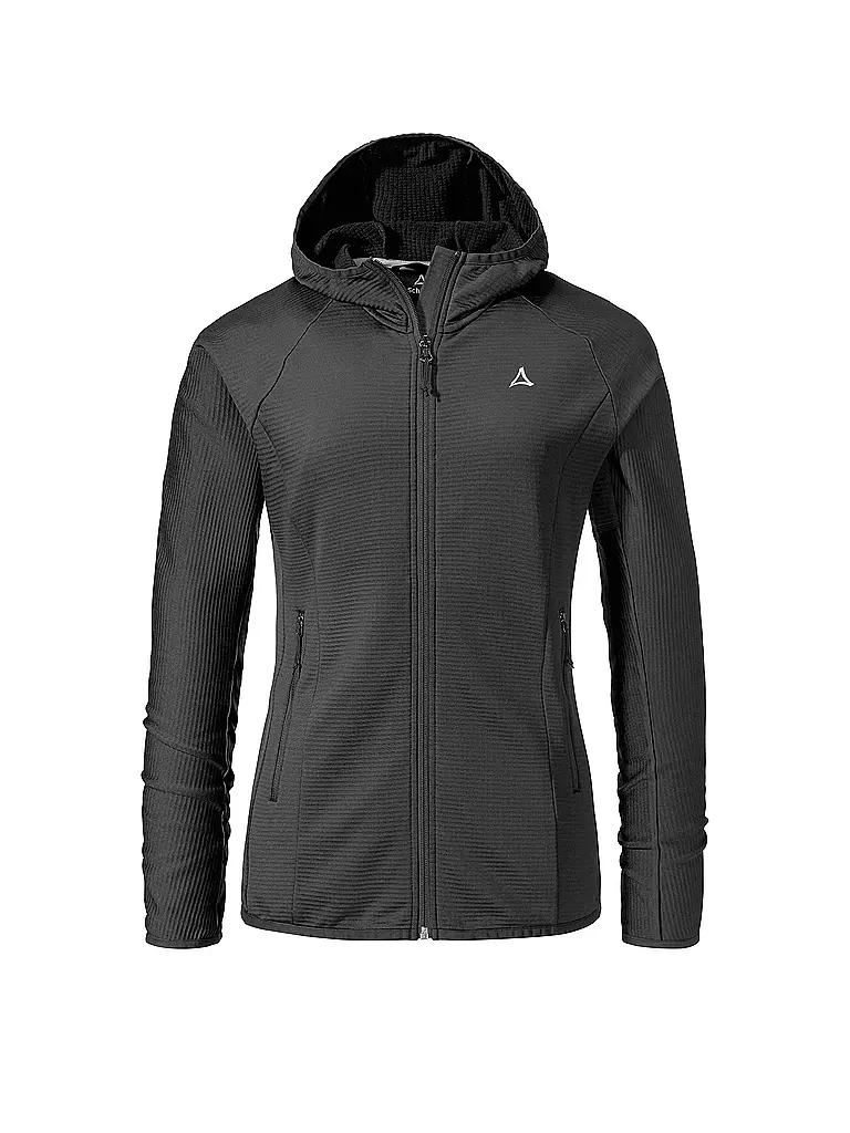 SCHÖFFEL | Damen Fleecejacke Cascata Hoodie | Negro