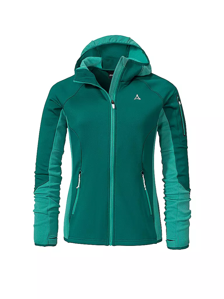 SCHÖFFEL | Damen Fleecejacke Lodron L Hoodie | Verde oscuro