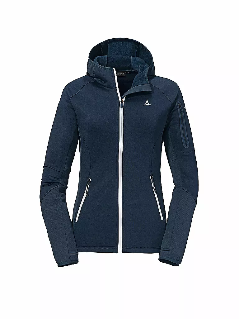 SCHÖFFEL | Damen Fleecejacke Lodron L Hoodie | Azul oscuro