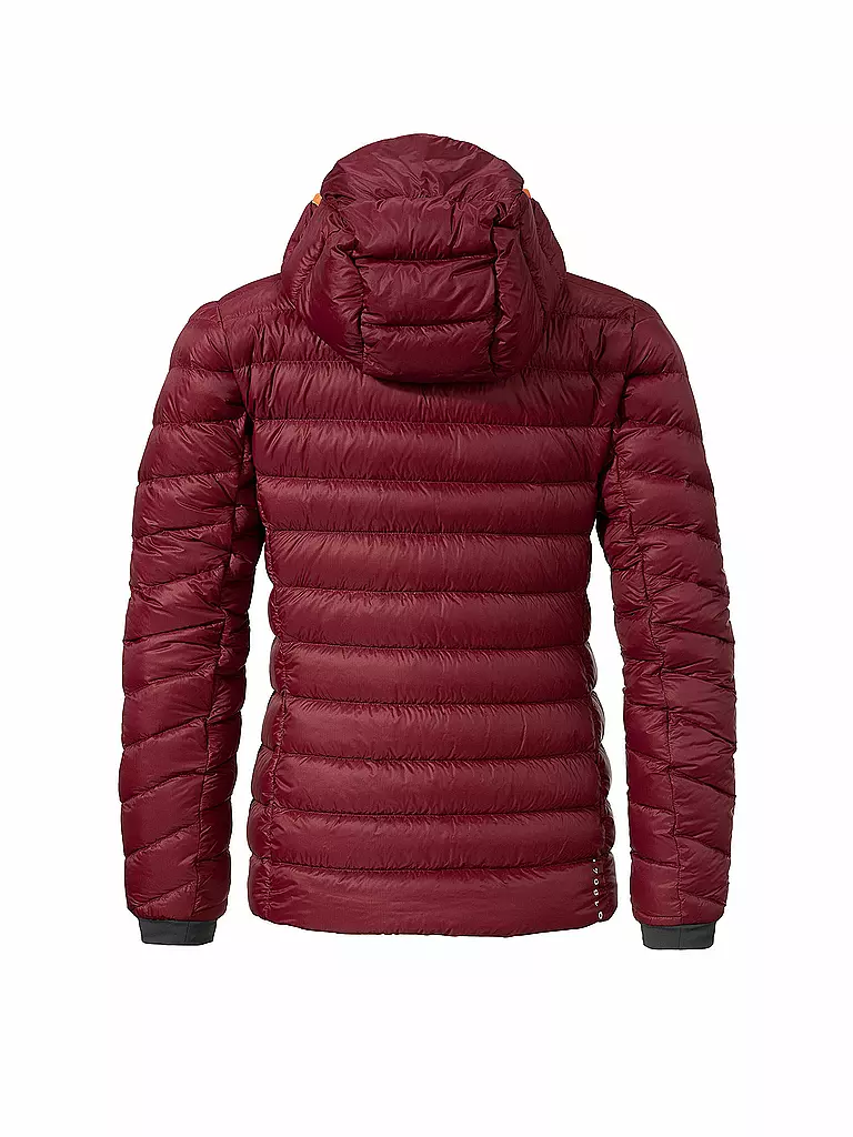 SCHÖFFEL | Damen Isojacke Silvretta Down Hoodie | Rojo oscuro