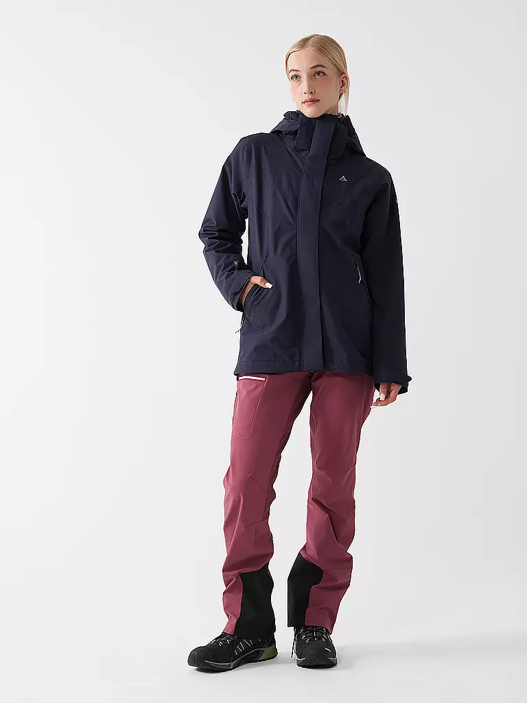 SCHÖFFEL | Damen Wanderjacke Tamina 3in1 Hoodie | Azul oscuro