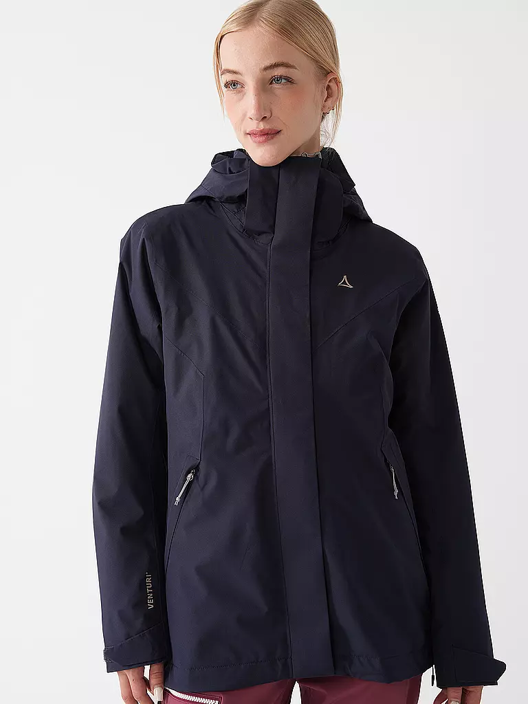 SCHÖFFEL | Damen Wanderjacke Tamina 3in1 Hoodie | Azul oscuro