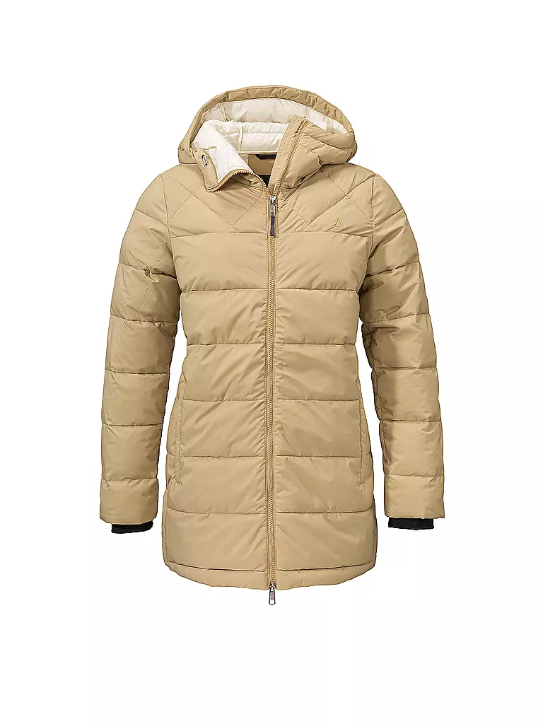 SCHÖFFEL | Damen Winterparka Insulated Boston L | Beige