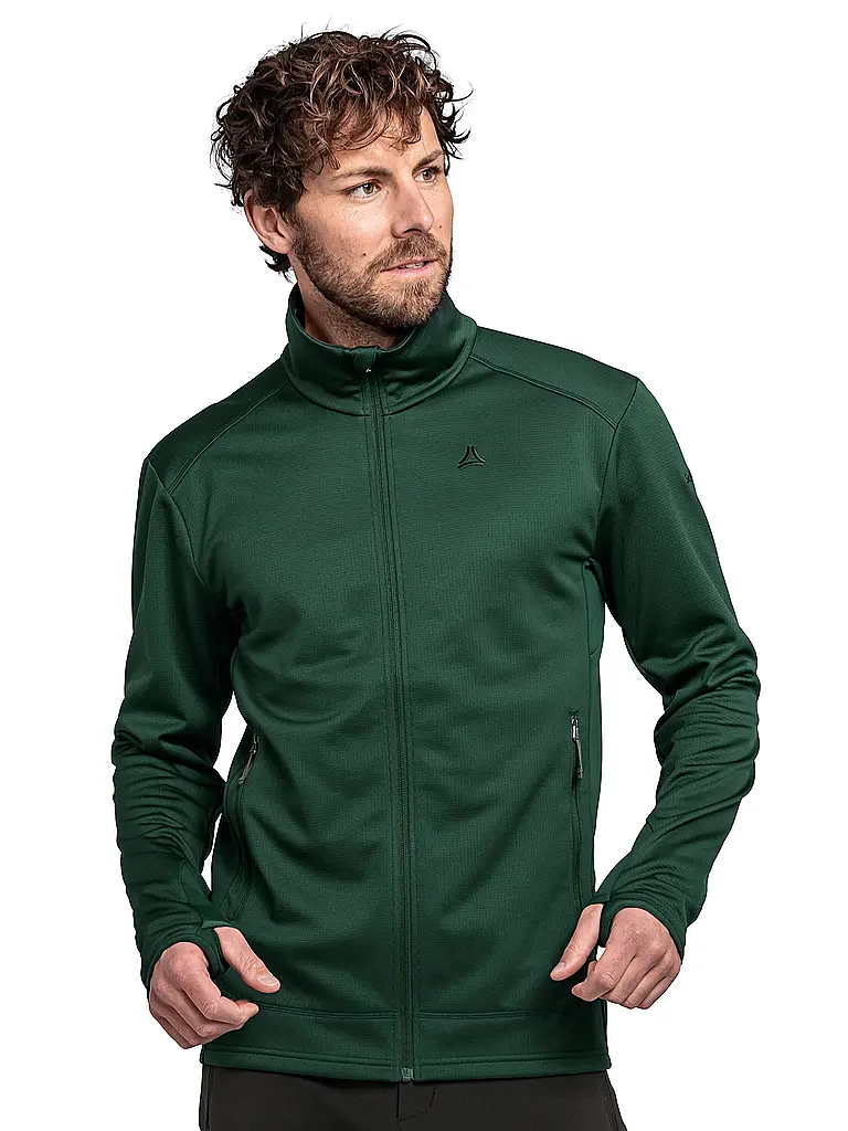 SCHÖFFEL | Forro polar para hombre Milagle Hoodie | Verde oscuro