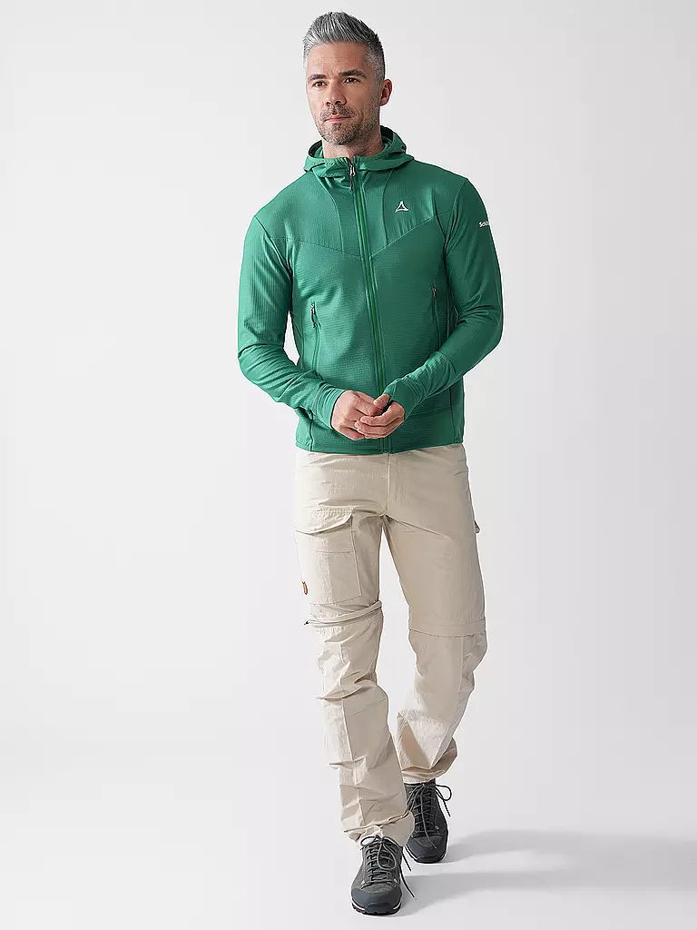 SCHÖFFEL | Herren Fleecejacke Style Blaueis Hoodie | Verde